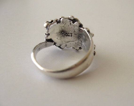 Sterling Silver Bubble Ring, Raindrop/Teardrop Ri… - image 5