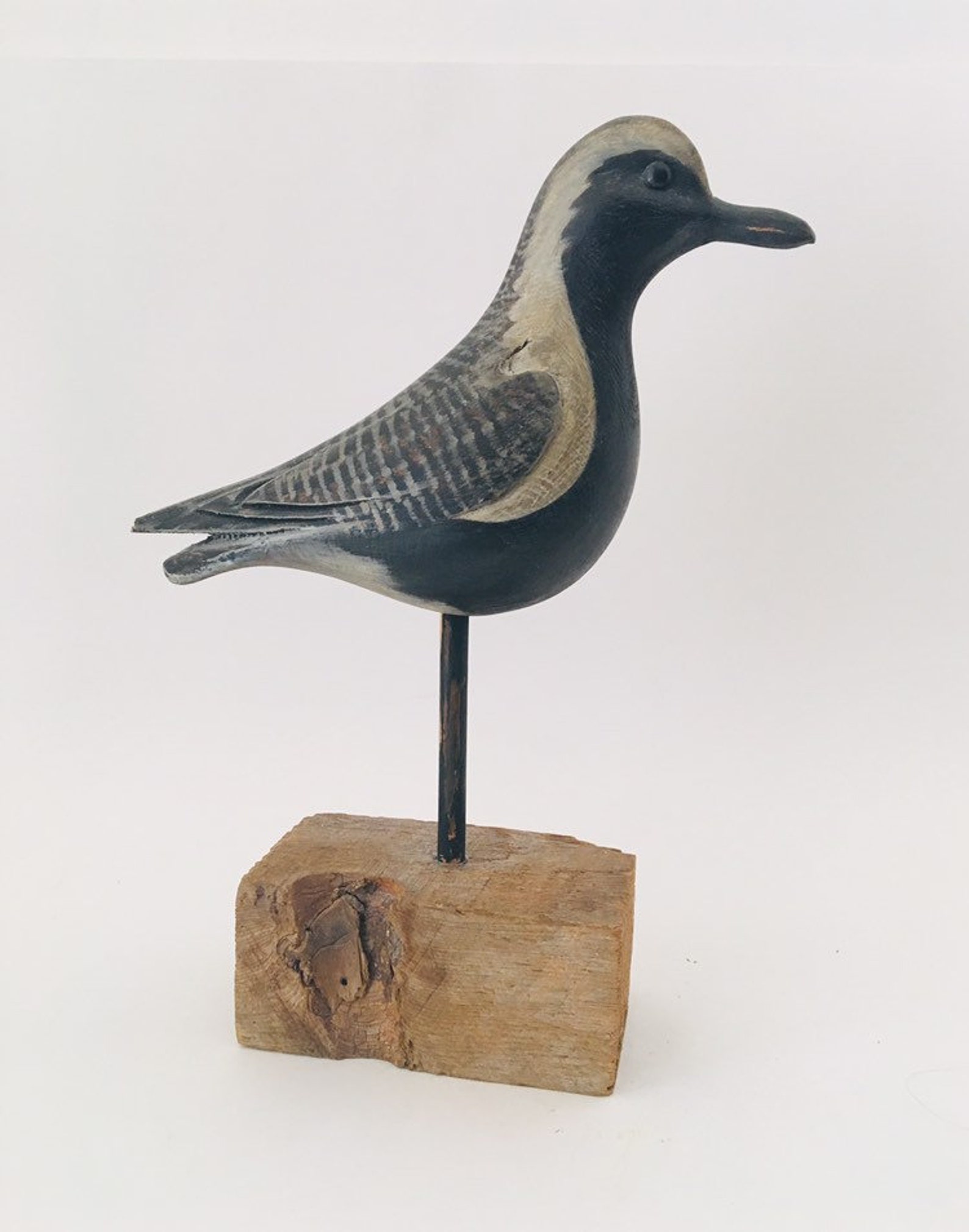 Vintage Hand Carved Shore Bird by David B. Ward Golden Etsy