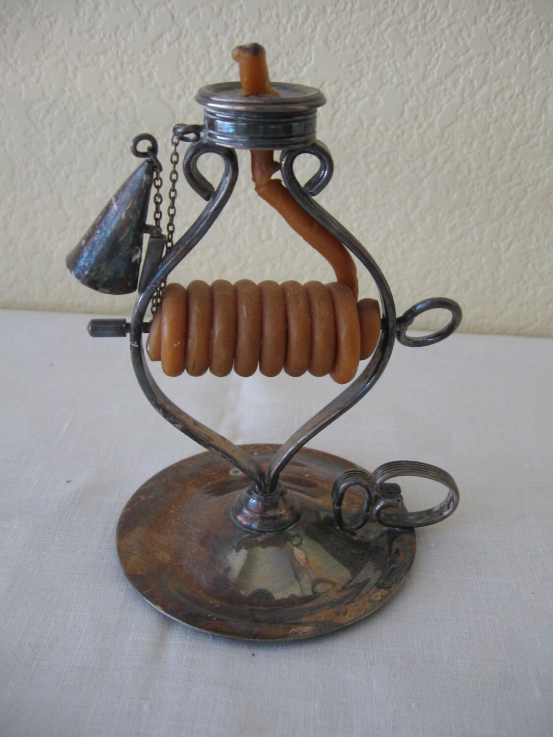 Antique Silver Plated Wax Jack Circa 1800s Etsy