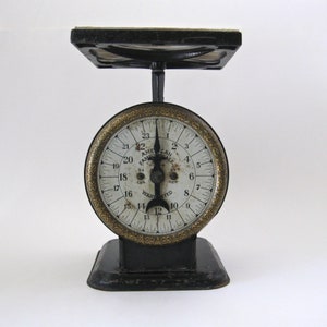 Antike amerikanische Familienwaage, 24 Pfund Vintage Waage, Home Kitchen Decor