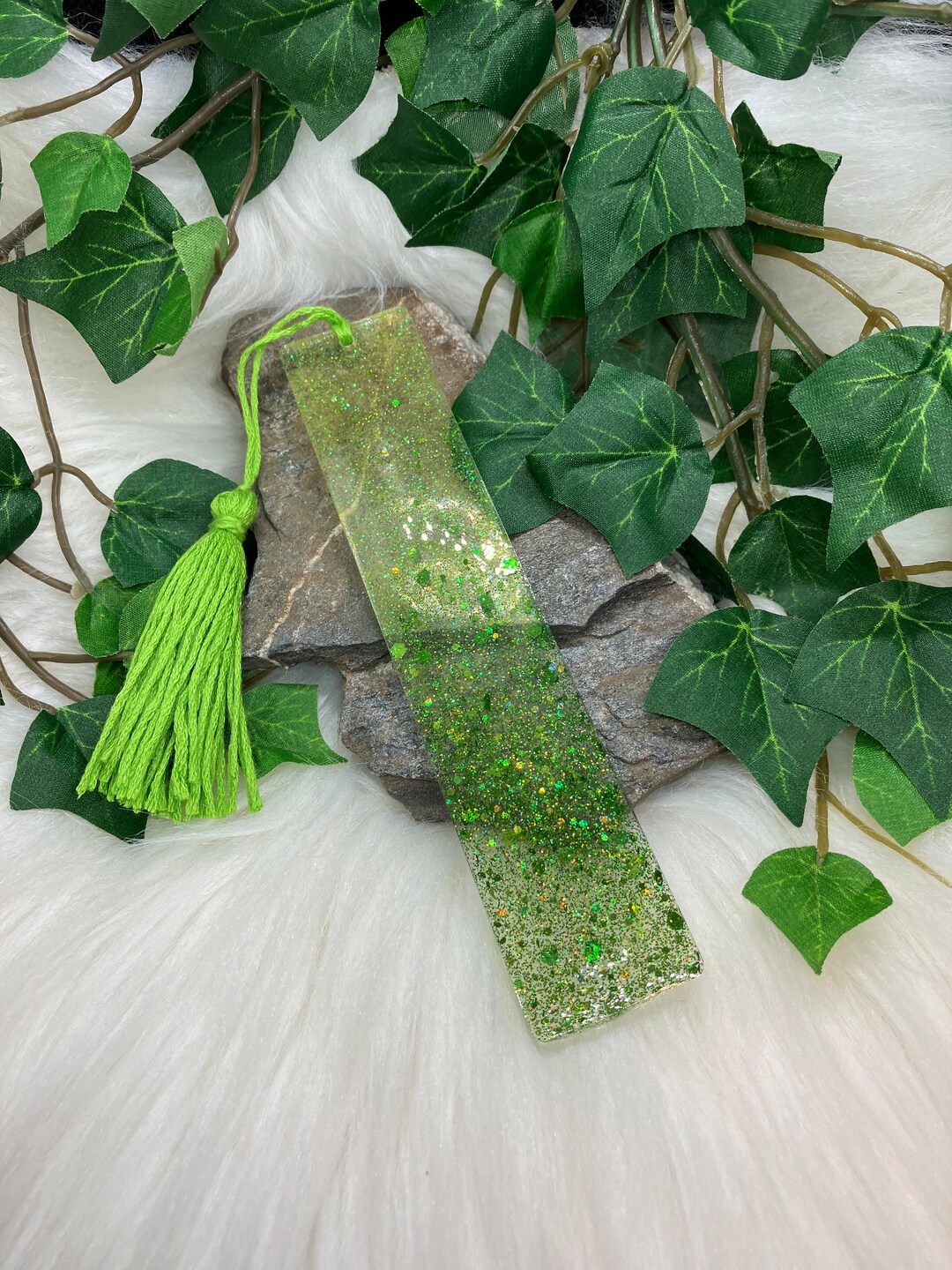 Holographic Glitter Resin Bookmark - Etsy