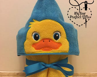 Duck Towel, Bear Hooded Towel, Monkey Hooded Towel Owl hooded bath towel, full size kids towel, birthday gift, beach towel, animal