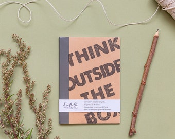 Creativity Journal A6 | "Think Outside the Box" Notebook | Entrepreneur Gift