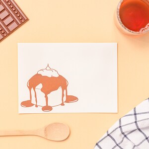 Cupcake card, letterpress stationary image 1