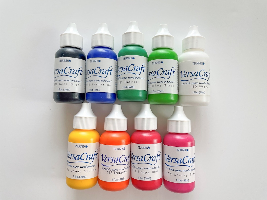 Refill Inks for Versacraft Ink Pads. for Fabric, Wood, Leather, Pottery