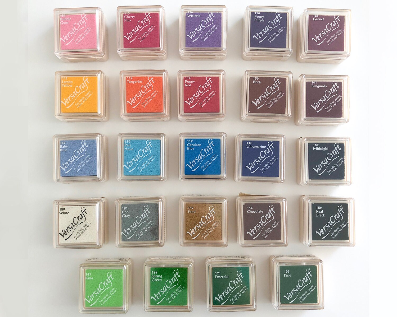 Versacraft mini ink pads wood ink pad rubber stamp pad ink Etsy