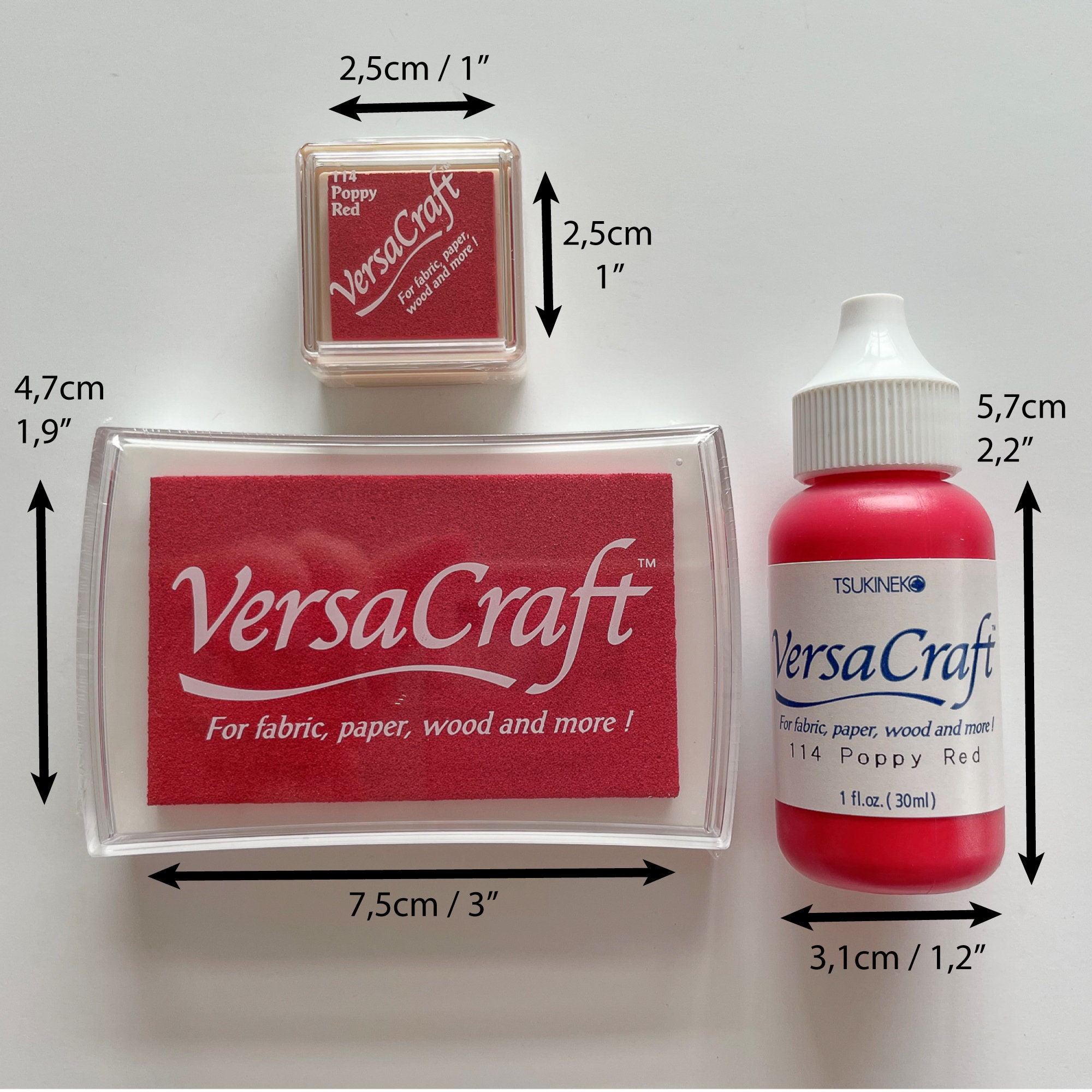 Versacraft large ink pads for fabric wood leather or paper Etsy