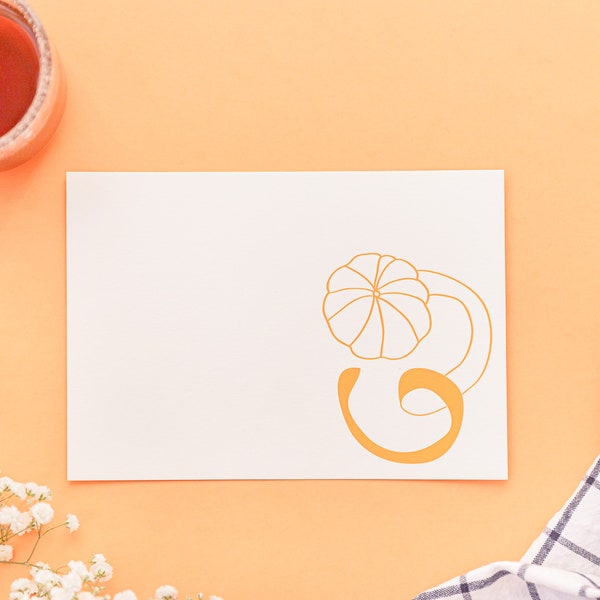 Tangerine greeting card