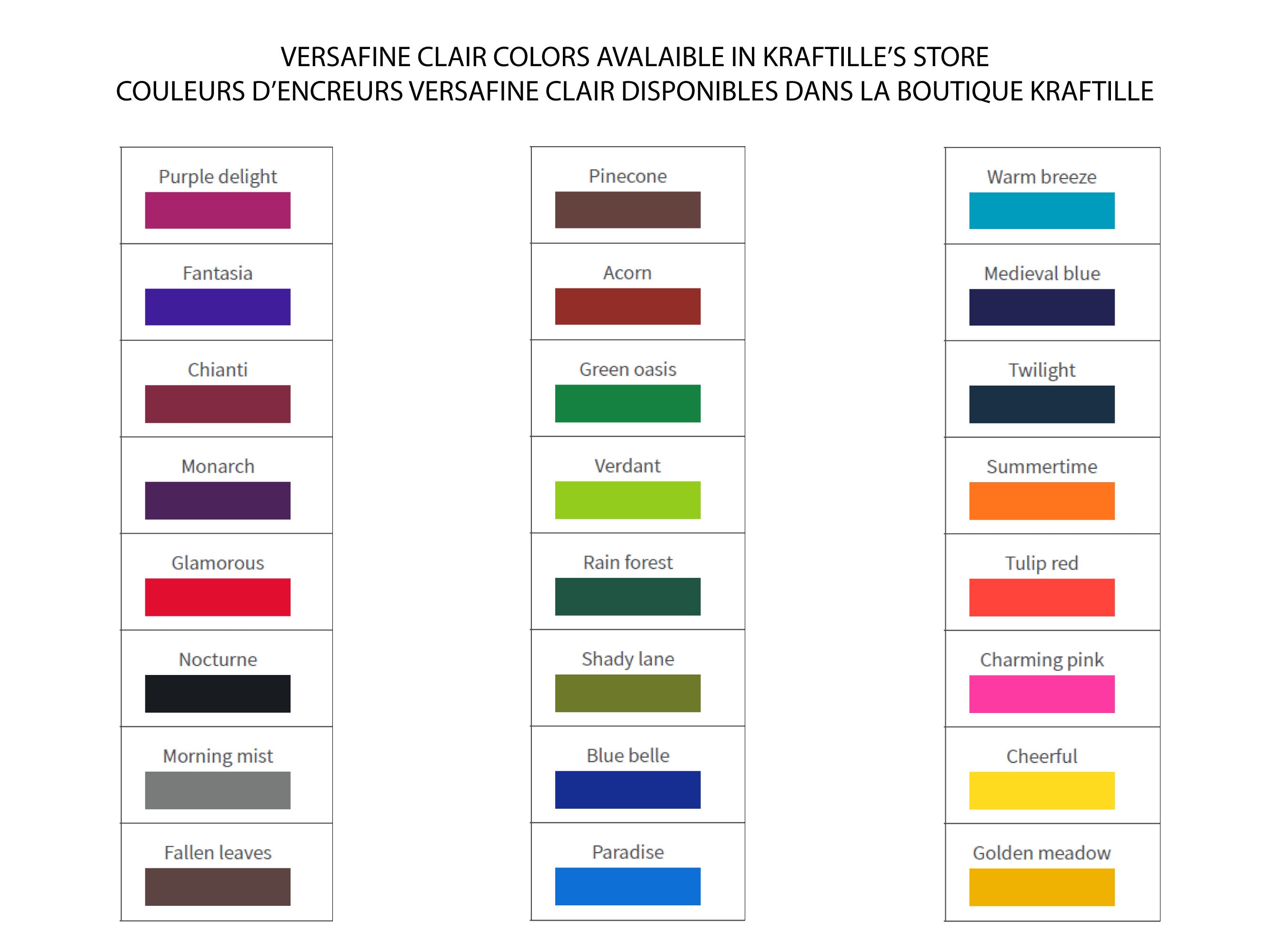 Versafine Clair Ink Pads 24 Colors Avalaible Ink Pad for Etsy Australia