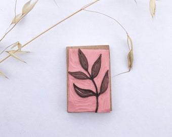 Foliage rubber stamp