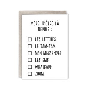 Carte pour dire à vos amis combien ils comptent pour vous