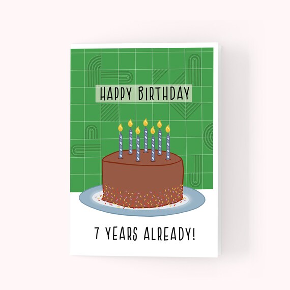 Carte D Anniversaire En Anglais Personnalisable Carte A6 Etsy France