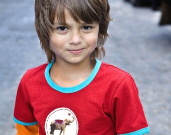 T-shirt in all cotton. Elephant Patch long sleeve T!