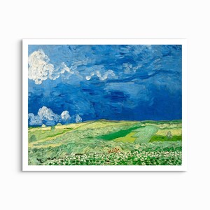 Weizenfeld unter Gewitterwolken, Vincent van Gogh - 1890 UNGERAHMT KUNSTDRUCK