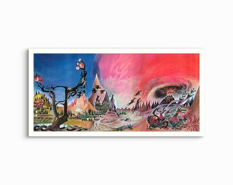 Vintage Wilderness Fantasy Movie Poster - 1969 Unframed Art Print