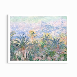 Palmeras en Bordighera, Claude Monet - 1884 Lámina artística sin marco