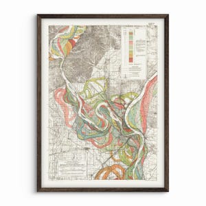 Mississippi Meander Belt Blatt 1, Tafel 22 - Harold Fisk, USACE 1944