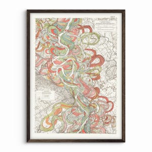 Mississippi Meander Belt Blatt 6, Tafel 22 - Harold Fisk, USACE 1944