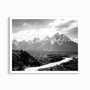 Grand Teton Nationalpark, Wyoming, Ansel Adams - 1941 UNGERAHMT DRUCK