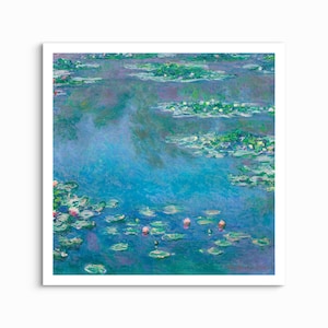 Water Lilies I, Claude Monet UNFRAMED ART PRINT