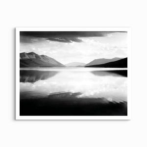 McDonald Lake, Glacier National Park, Ansel Adams - 1942 UNFRAMED PRINT