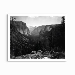 Entrance to Yosemite Valley II, Carleton Watkins - 1868 UNFRAMED PRINT