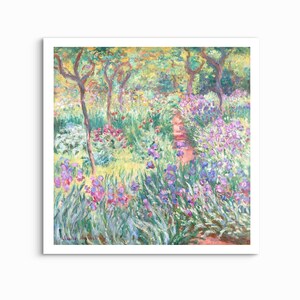 The Artist’s Garden in Giverny, Claude Monet (1900) - UNFRAMED ART PRINT