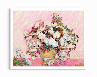 バラの花瓶 ヴィンセント・ヴァン・ゴッホ 額縁 インテリア バラの花瓶 ヴィンセント・ヴァン・ゴッホ 額縁 インテリア