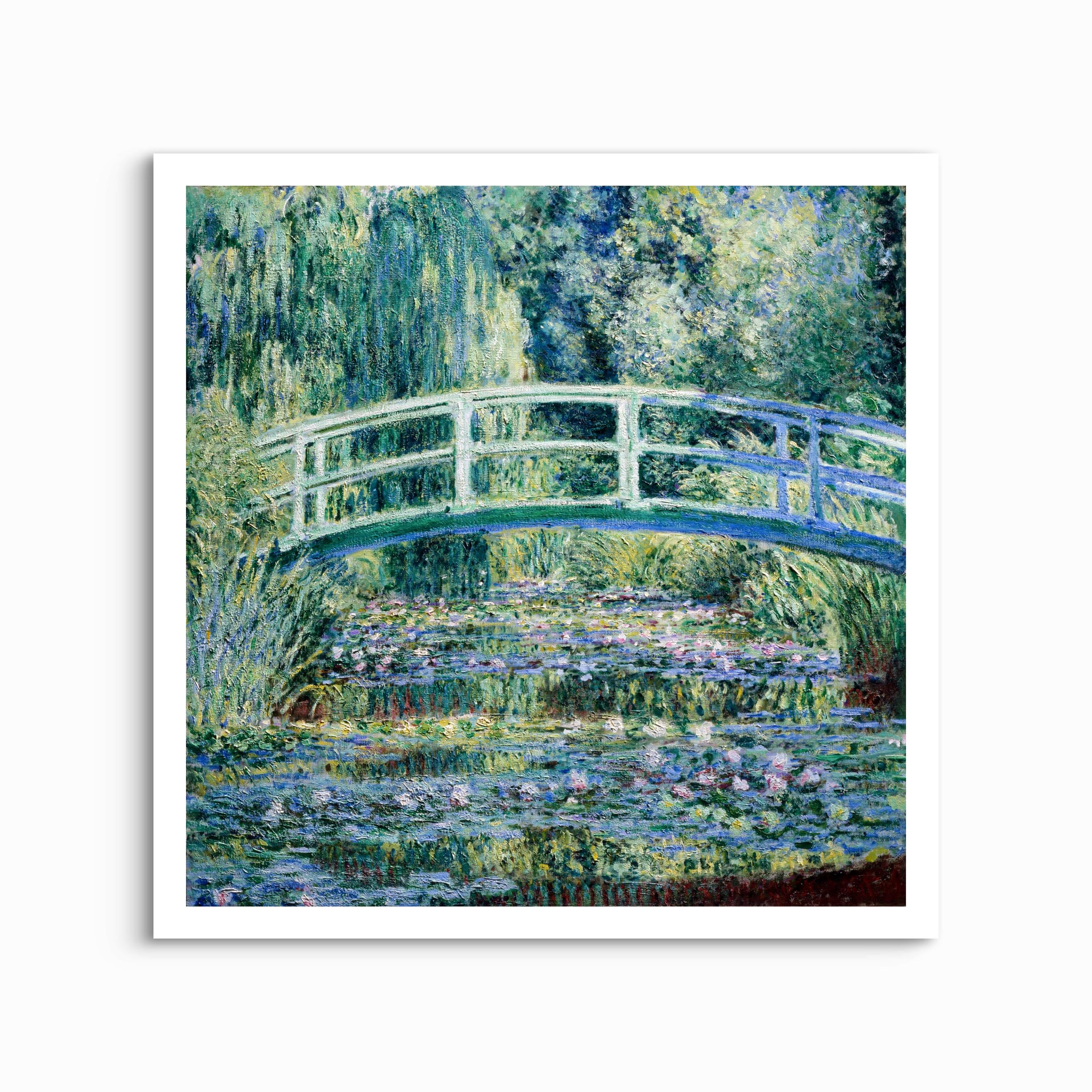 Water Lilies and Japanese Bridge, Claude Monet (1889) - UNFRAMED