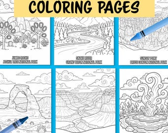 Kleurplaten Nationaal Park: afdrukbare kunst voor volwassenen en kinderen (pdf-download)