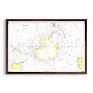 Antarctique, Service hydrographique de la Marine américaine, Washington, DC. - 1955