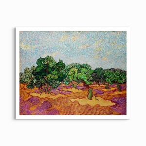 Olive Trees, Vincent van Gogh - 1889 UNFRAMED ART PRINT