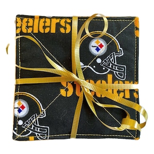 Dessous de verre en tissu des Steelers de Pittsburgh