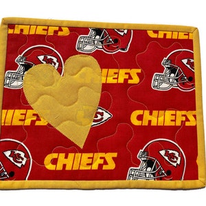 Kansas City Chiefs Quilted Mug Rug