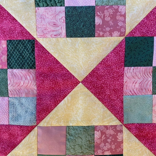 Patchwork Handmade Quilt Top shops to Finish