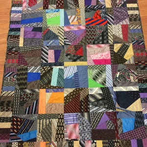 Neck Tie Quilt Blanket Custom Made, Amount Represents a Deposit - Etsy