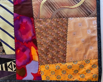 Wall Hanging Made from Men's Neckties
