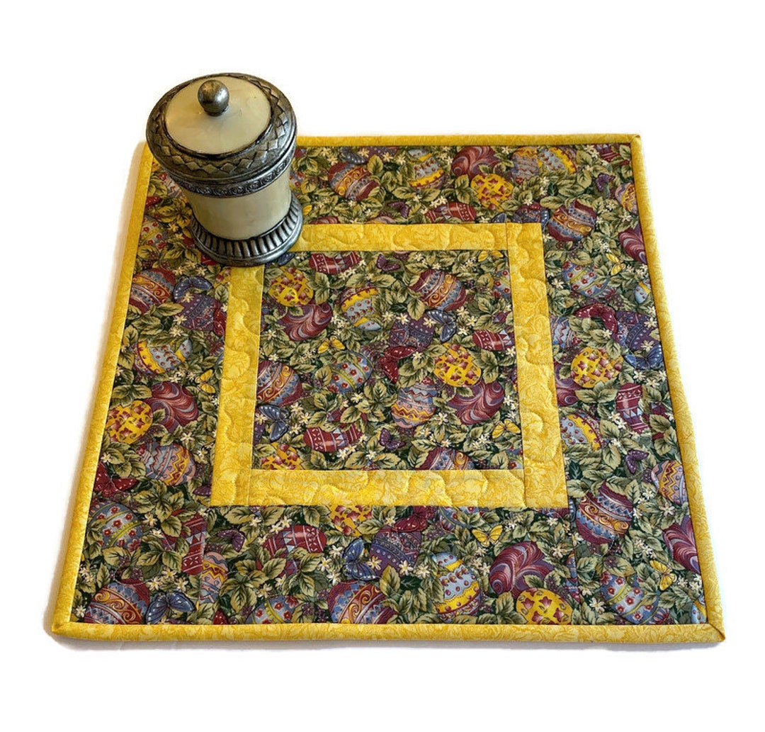 Easter Spring Decor Quilted Table Topper - Etsy