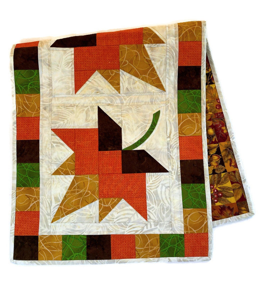 Fall Quilted Table Runner Decor - Etsy