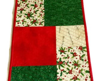 Christmas Quilted Table Runner Decor