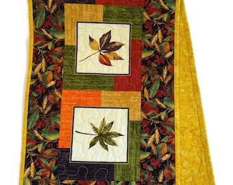 Fall Quilted Table Runner Decor
