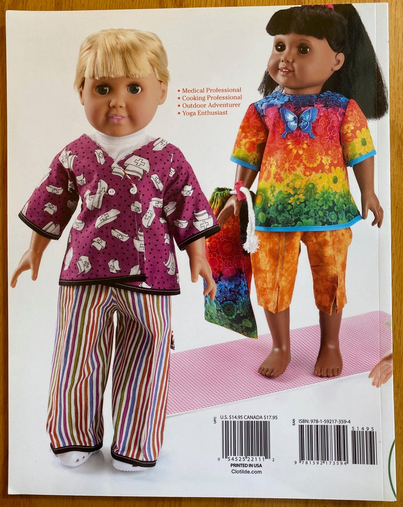Doll Clothes Pattern Book Love to Work & Play by Lorine Etsy
