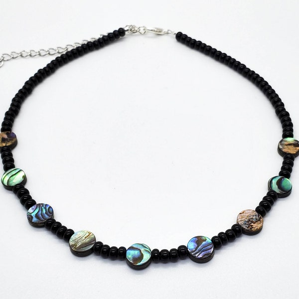 Abalone Shell Choker Necklace