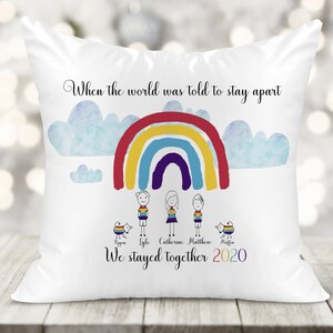 Rainbow Family Printed Cushion Cover