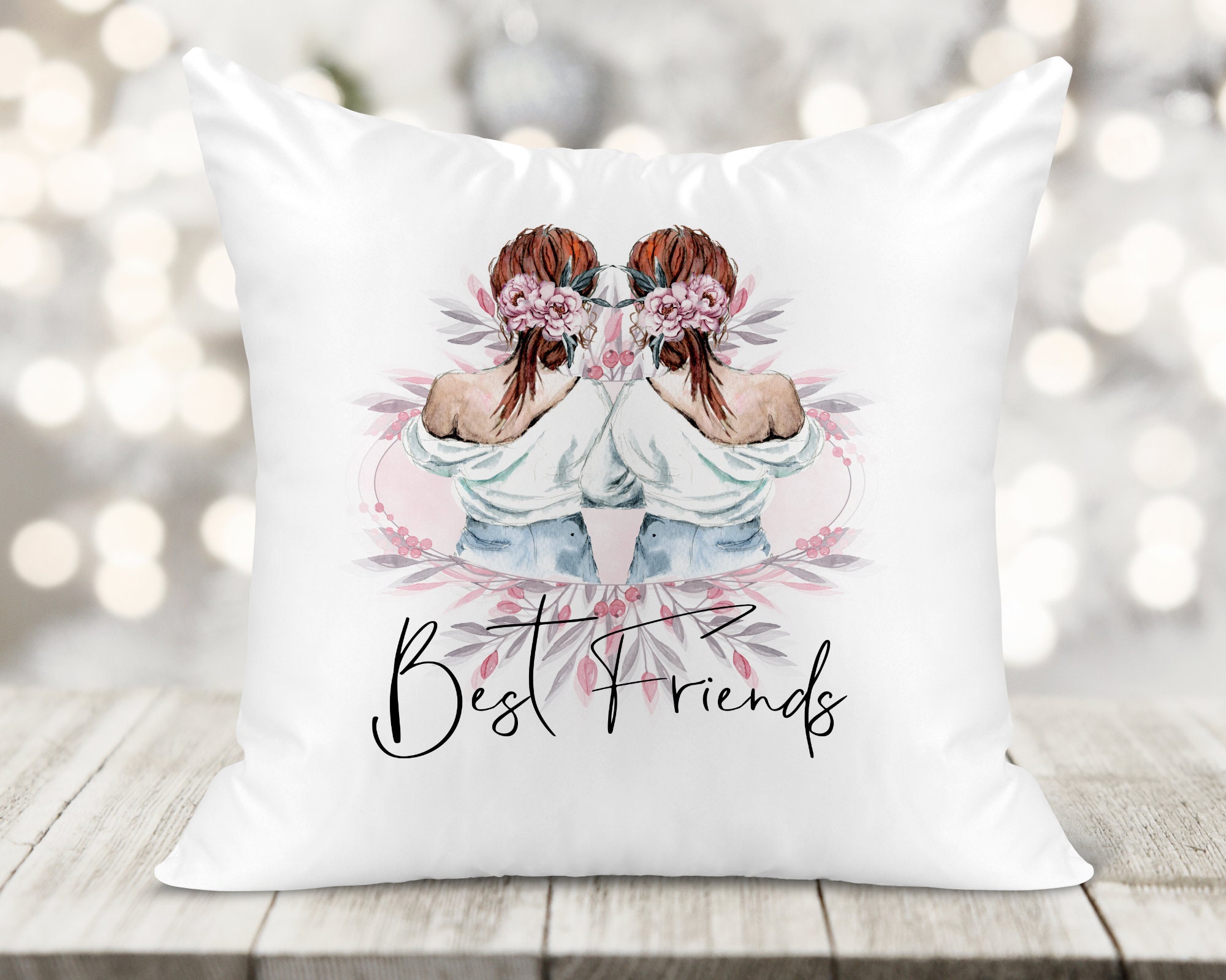 Best Friends Printed Cushion Cover Etsy