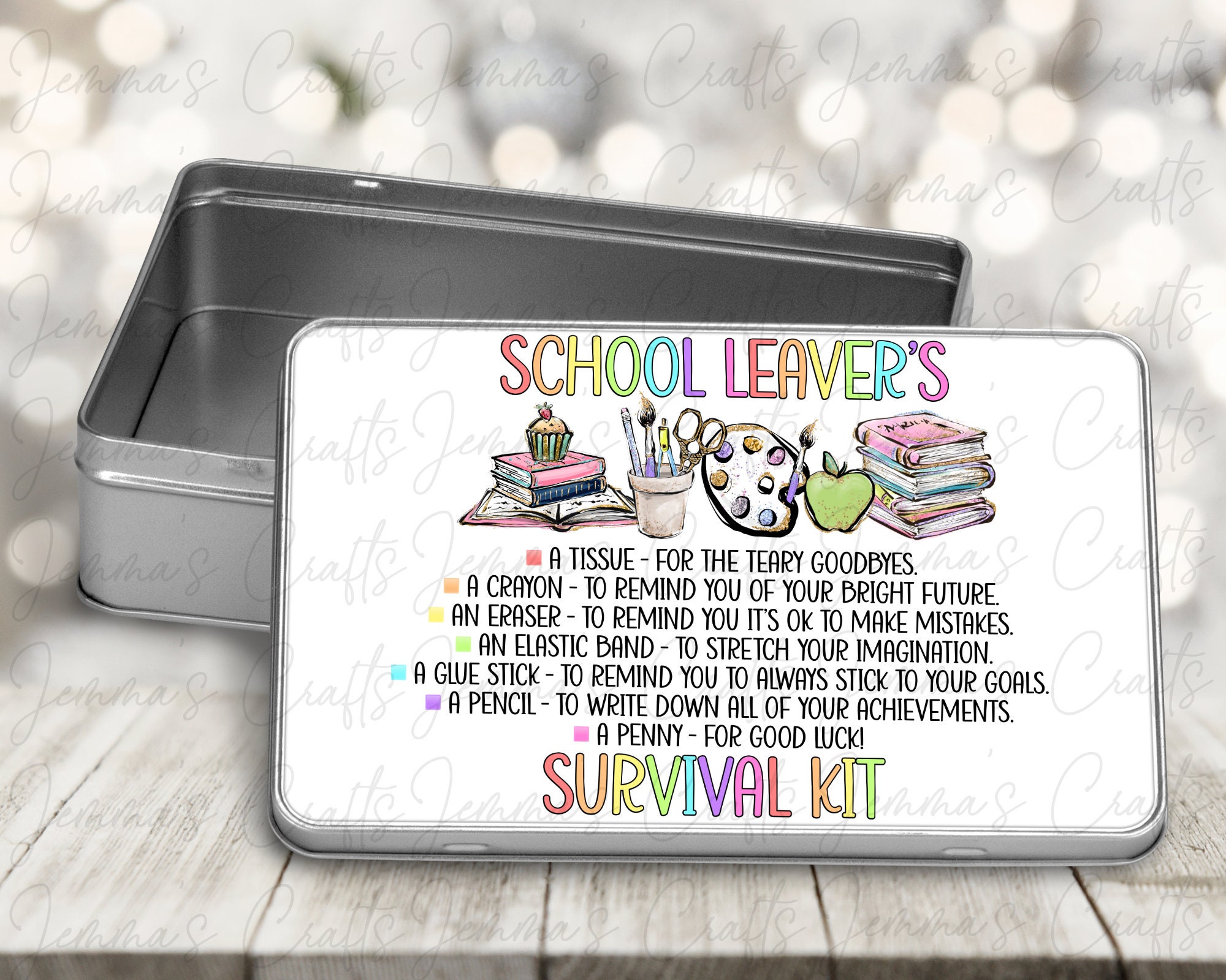 School Leaver Survival Kit Tin - Etsy UK