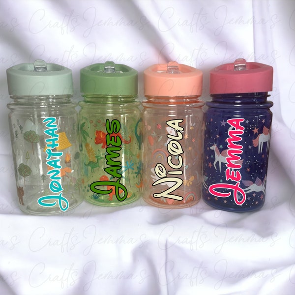 Kids Patterned Water Bottle - Personalised