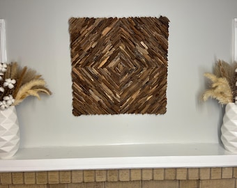 Driftwood Wall Décor, Coastal Wall Art for Beach House or Lake Art for Cabin or Lodge,  3D Drift Wood Artwork, Driftwood Wall Decor