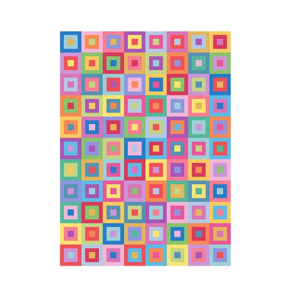 Square Blocks Geometric sampler cross stitch Modern Geometrical Cross Stitch Pattern square cross stitch colorful cross stitch color therapy