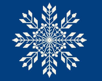 snowflake cross stitch Christmas cross stitch pattern Ornament Winter Holiday DIY Home Decor cards gift